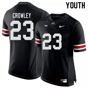 Youth Ohio State Buckeyes #23 Marcus Crowley Black Nike NCAA College Football Jersey March KVJ7244GR